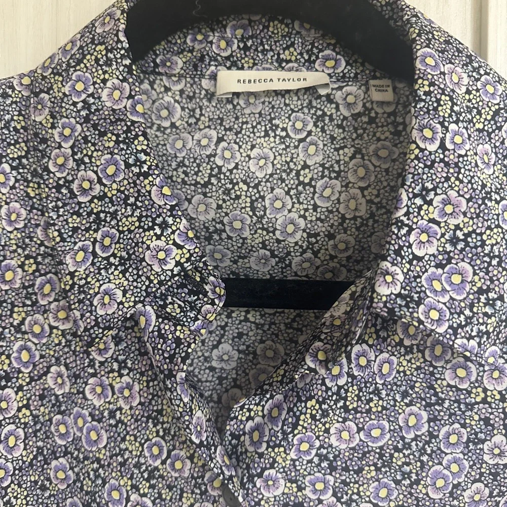 Rebecca Taylor Silk 2- Piece Pant Set - Picture 6 of 8